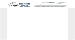 Desktop Screenshot of bellefontechamber.org